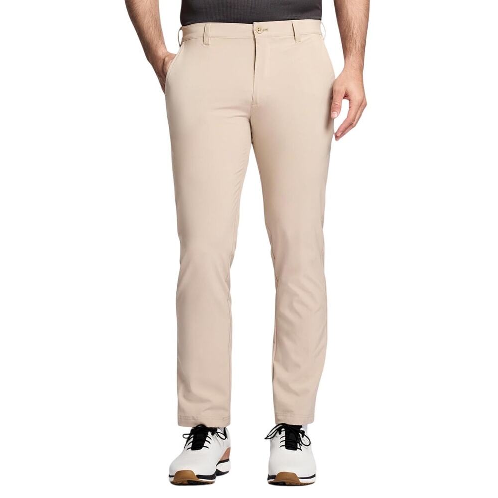 IZOD Men's Golf Swingflex Slim Fit Pant Khaki Size 30W x 34L Stretch Flat Front